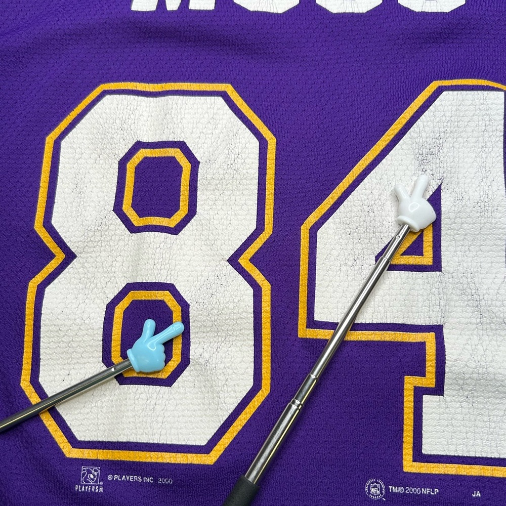 Vintage 90s Randy‎ Moss Minnesota Vikings Shirt Size Medium Sport Attack *READ - Picture 14 of 16